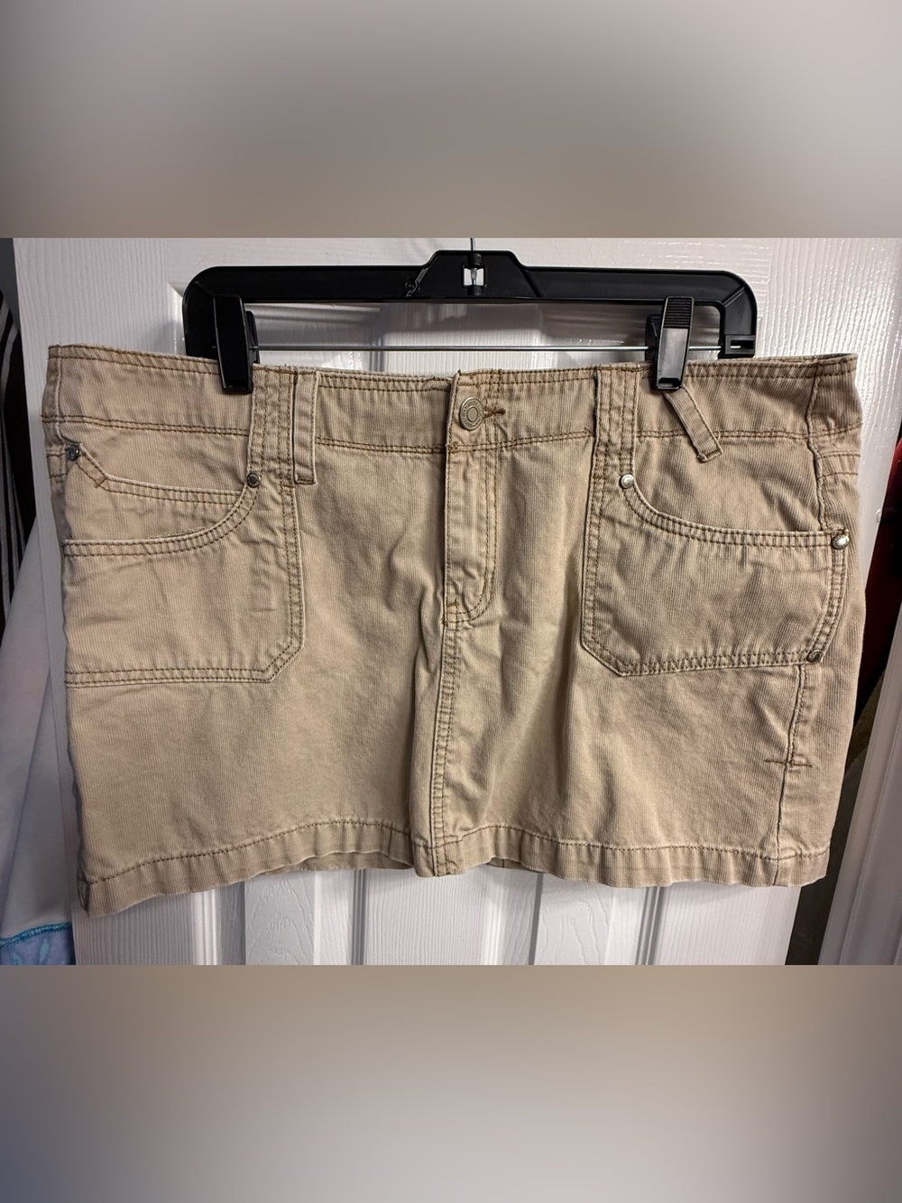 Hydraulic Y2K Tan Corduroy Skirt size 17/18